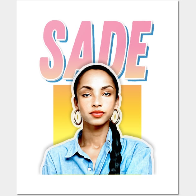 Sade / Retro 80s Style Fan Design Wall Art by DankFutura